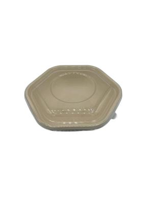 Hexagonal Fiber Bowl \ Lids 32 OZ - 500/case