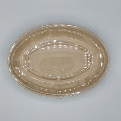 Fiber Oval Bowl & Lids 24oz - 600/case