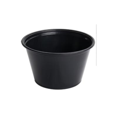 4.0 oz. PET / PS / PP Black Portion Cups